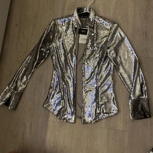Zara Sequin top